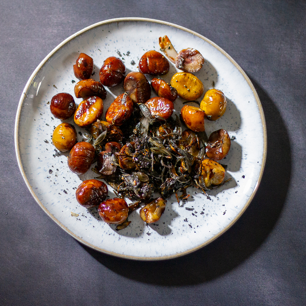 PAN FRIED CHESTNUTS
