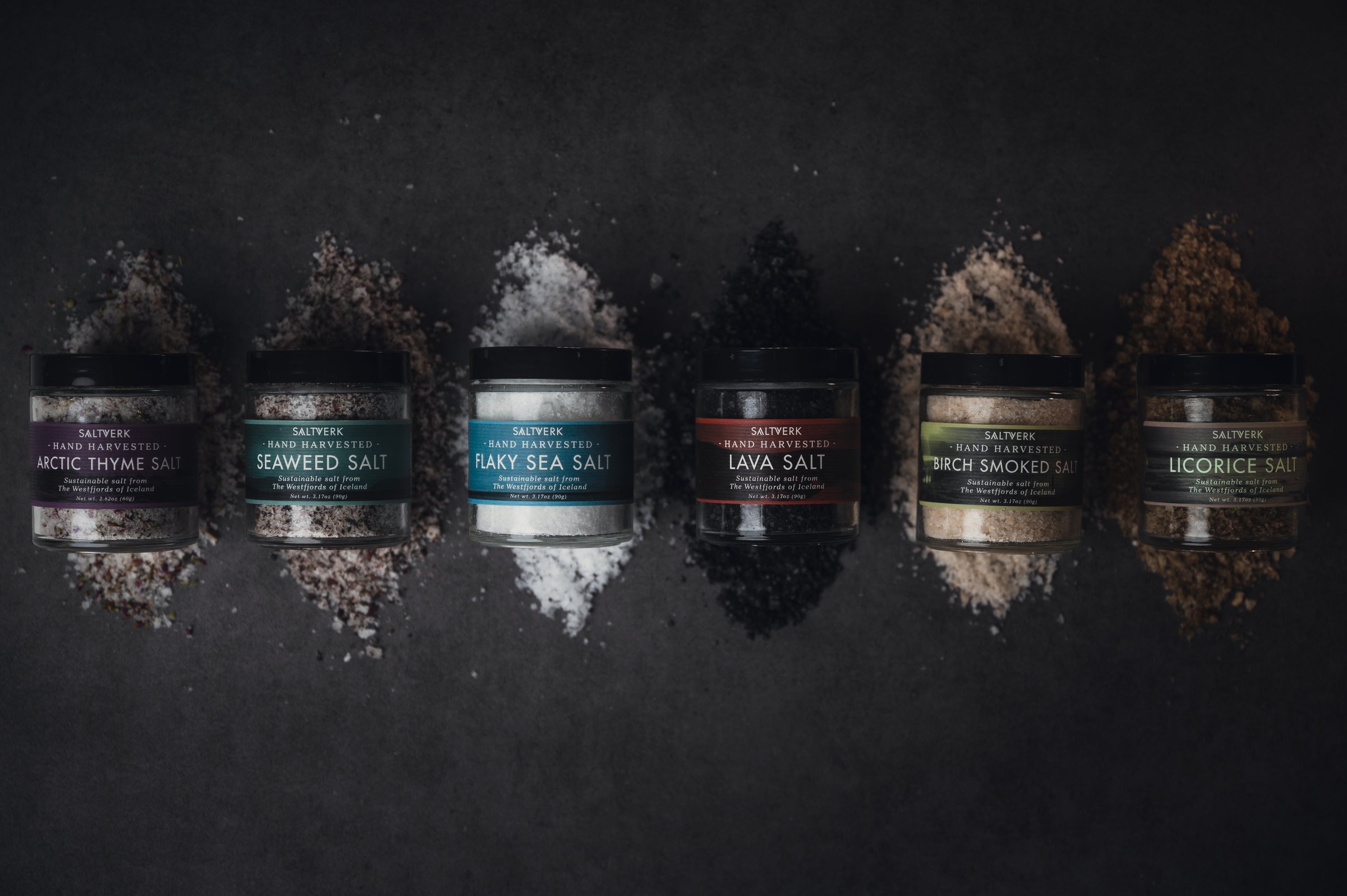 Try All Six Saltverk Salts - Sustainable Sea Salt from Iceland